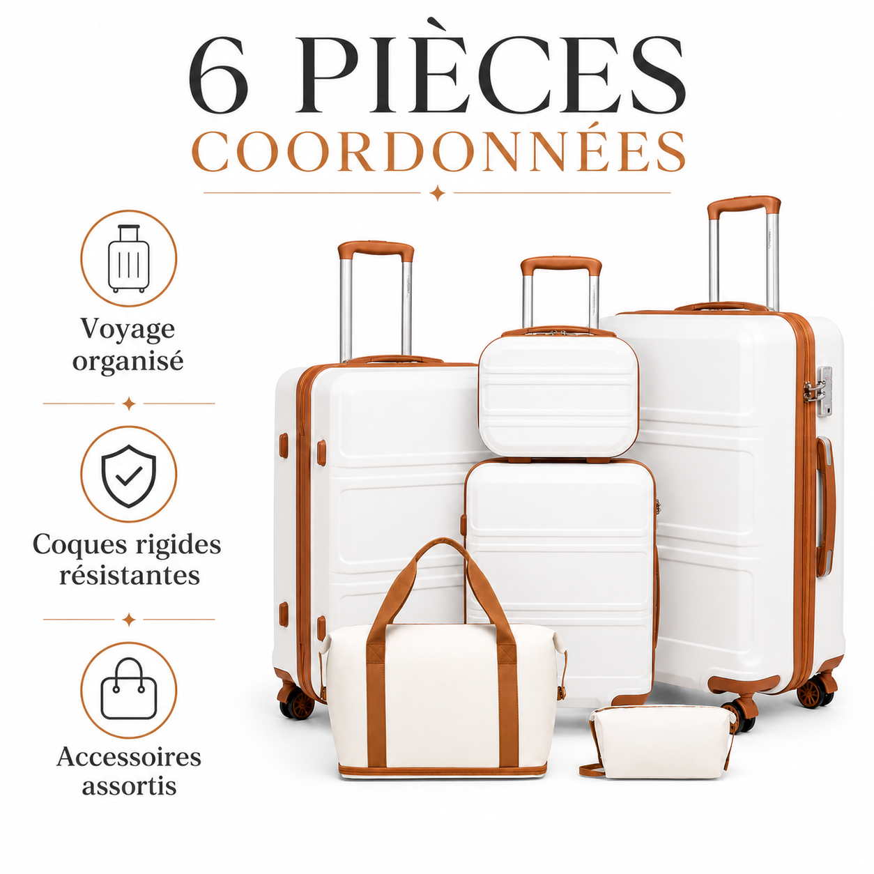 Pack VORHA Évasion | Ensemble de voyage 4 ou 6 pièces