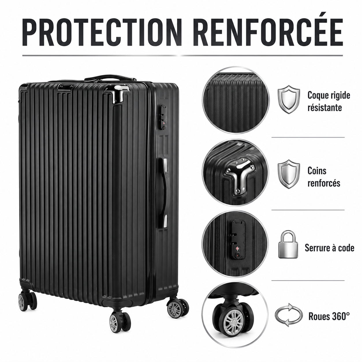Pack VORHA Atlas | Trio de valises 20, 24 et 28 pouces
