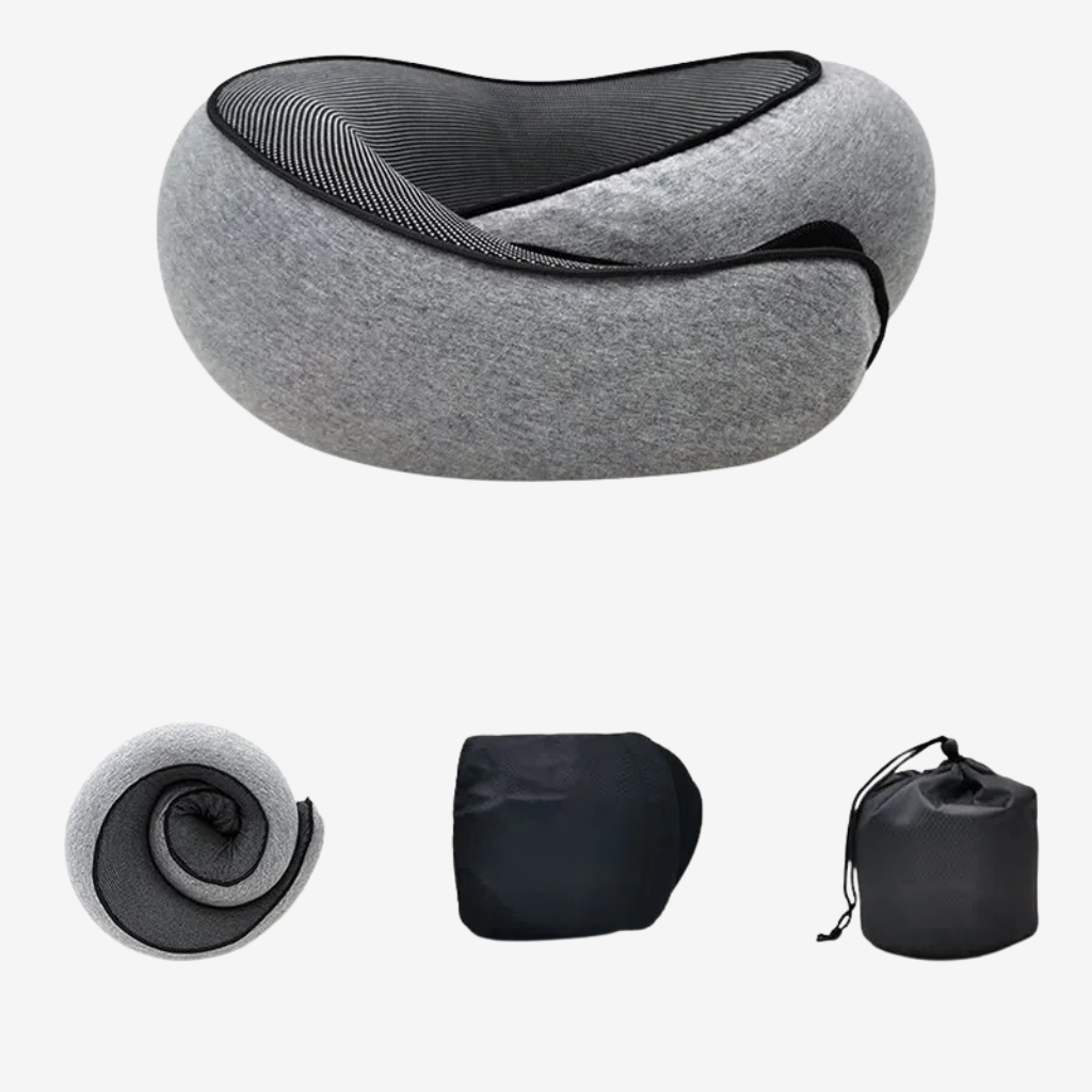 VORHA RELAXO | Oreiller de voyage ergonomique (Mémoire de forme)