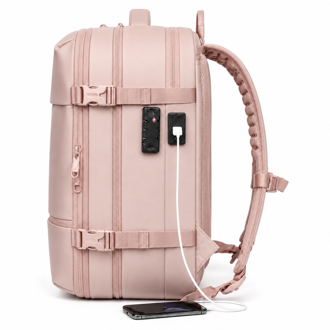 Sac à dos cabine compression sous vide Rose | Vorha