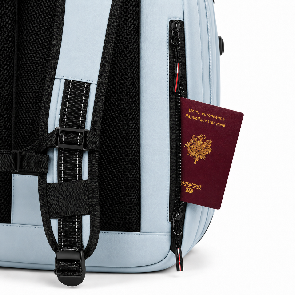 Sac à dos cabine compression sous vide Bleu clair | Vorha