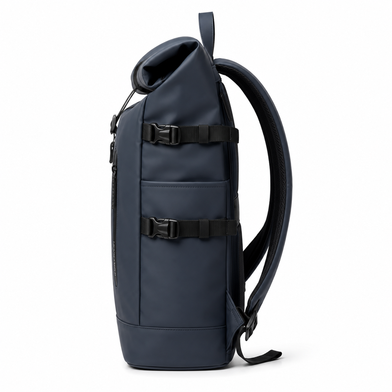 Sac à dos voyage roll-top bleu avec port USB | VORHA