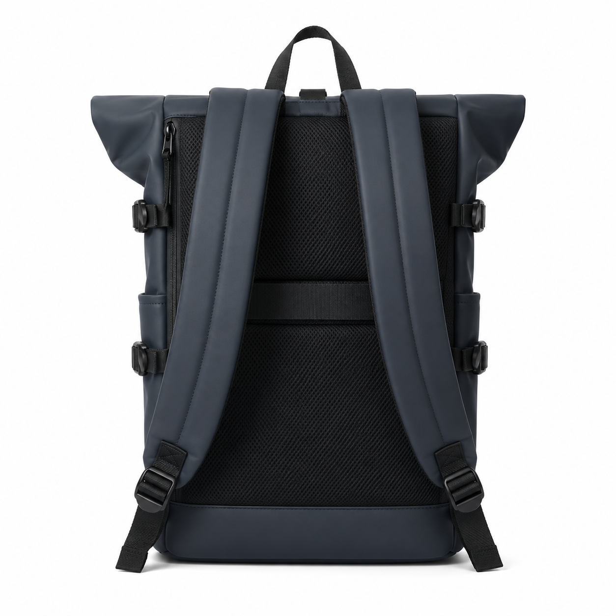 Sac à dos voyage roll-top bleu avec port USB | VORHA
