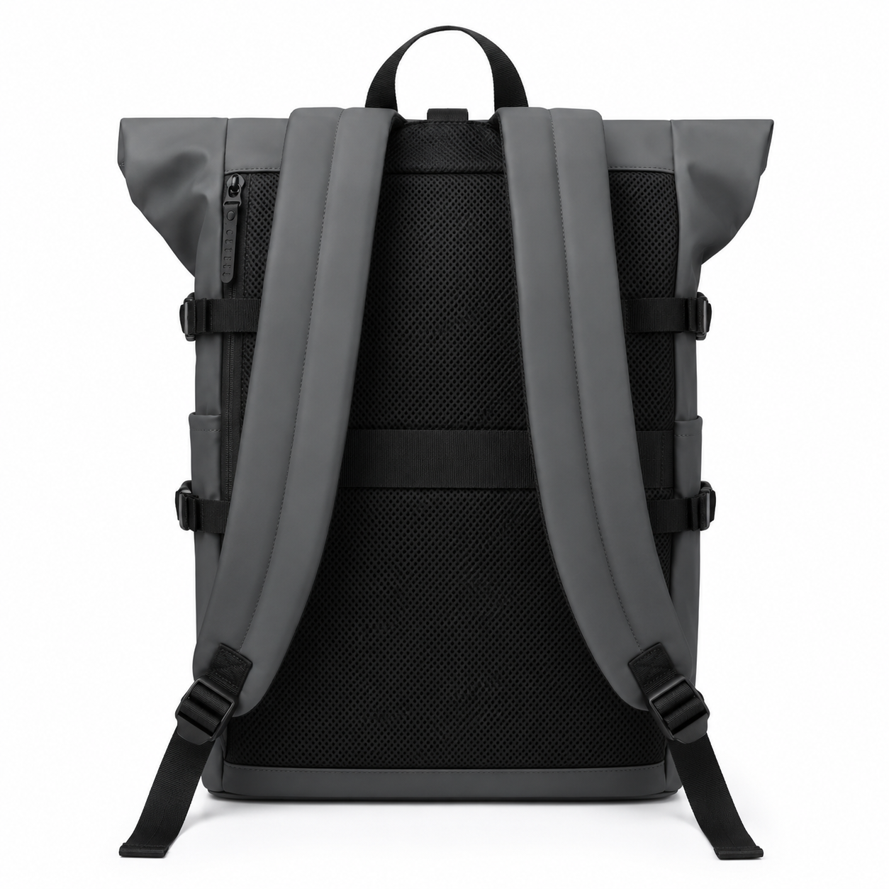 Sac à dos voyage roll-top gris avec port USB | VORHA