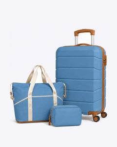 Pack VORHA Week-End | Valise cabine, sac de voyage et trousse – Bleu azur