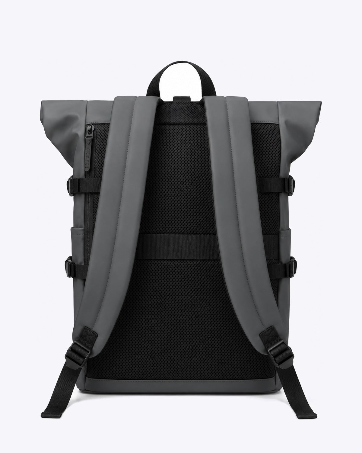 Sac à dos voyage roll-top gris avec port USB