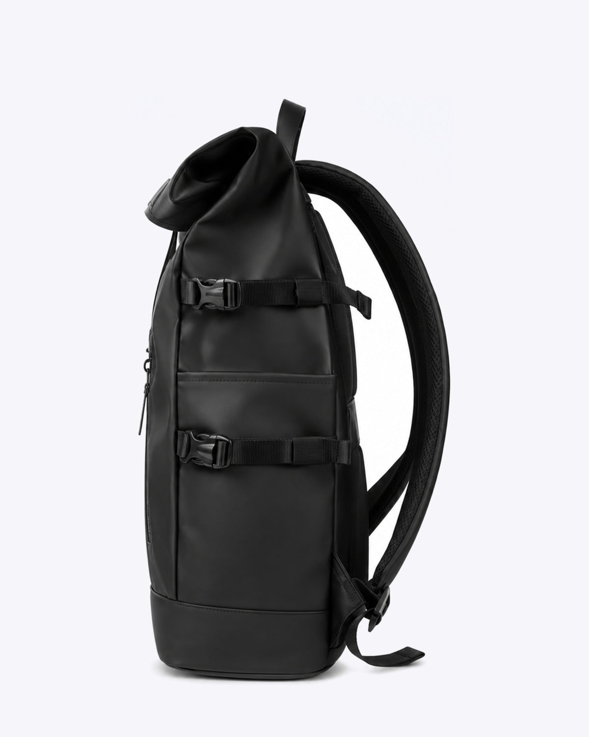 Sac à dos voyage roll-top noir avec port USB
