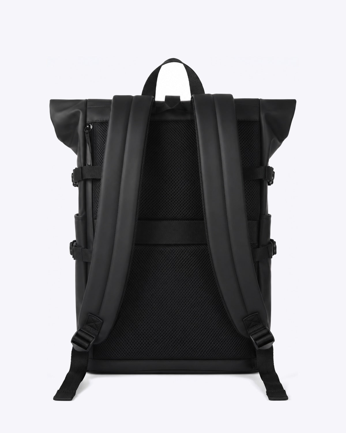 Sac à dos voyage roll-top noir avec port USB