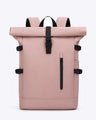 Pink Roll-Top Travel Backpack with USB Port | VORHA