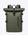 Sac à dos voyage roll-top vert avec port USB | VORHA